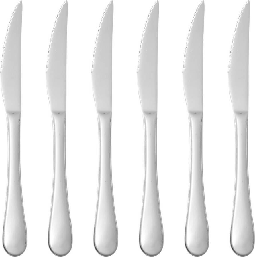 Hendi Steakmes Profi Line Hoogglans Afwerking 215mm Set van 6