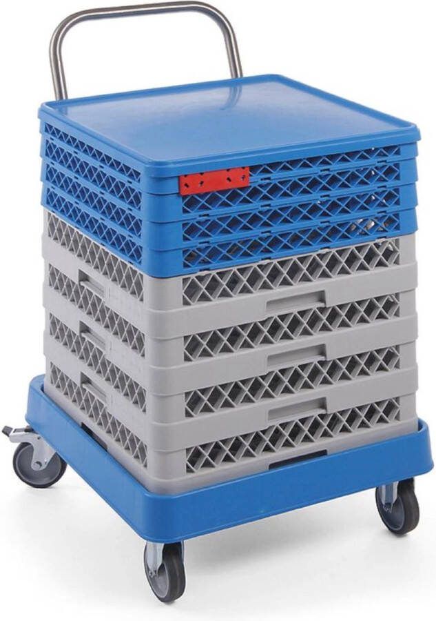 Hendi Trolley voor Vaatwaskorven Met handvat 57 5x54 5x(H)92cm
