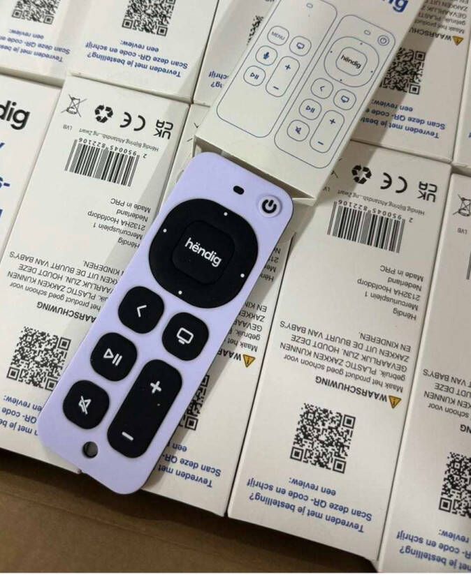 Hëndig Bijtring Bijtspeelgoed baby Afstandsbediening Blauw 100% Siliconen Baby Speelgoed