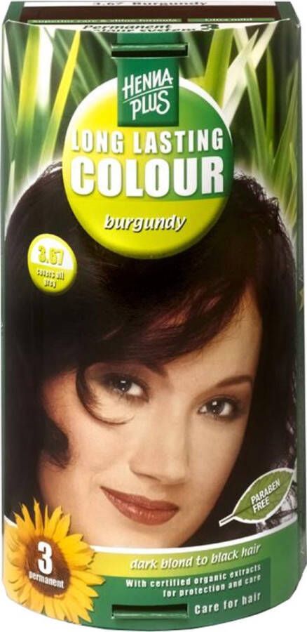 Hennaplus Long Lasting Colours 3.67 Burgundy Haarverf