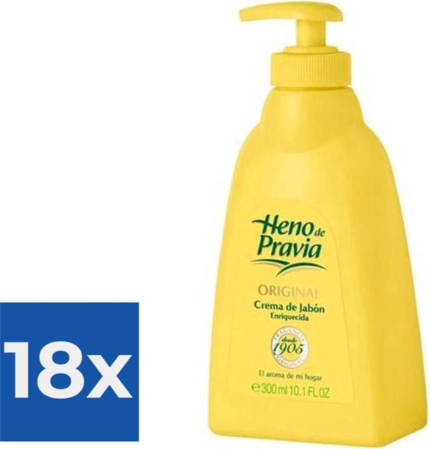 Heno De Pravia Handzeep met dispenser Original (300 ml) Voordeelverpakking 18 stuks