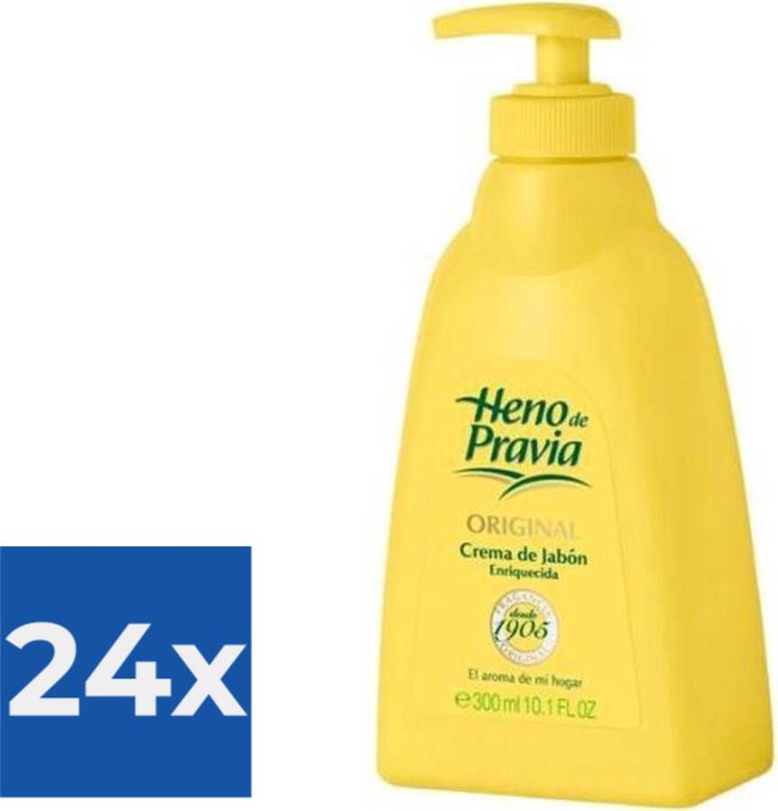 Heno De Pravia Handzeep met dispenser Original (300 ml) Voordeelverpakking 24 stuks