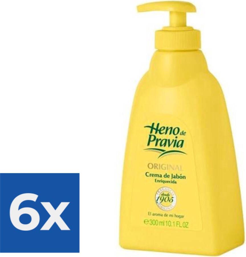 Heno De Pravia Handzeep met dispenser Original (300 ml) Voordeelverpakking 6 stuks