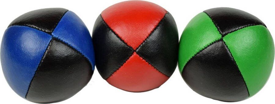 Henrys Jongleerballen Set 3 Stuks Hoge Kwaliteit Zwart + Kleuren
