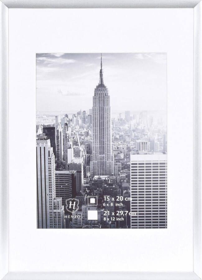 Henzo Fotolijst Manhattan Fotomaat 21x30 cm Zilver