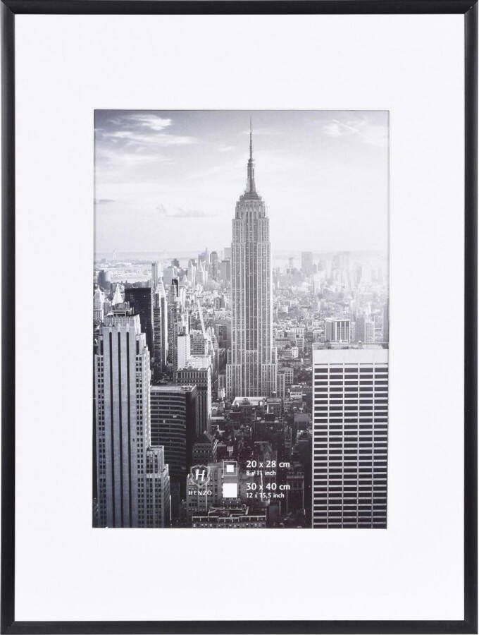 Henzo Fotolijst Manhattan Fotomaat 30x40 cm Zwart