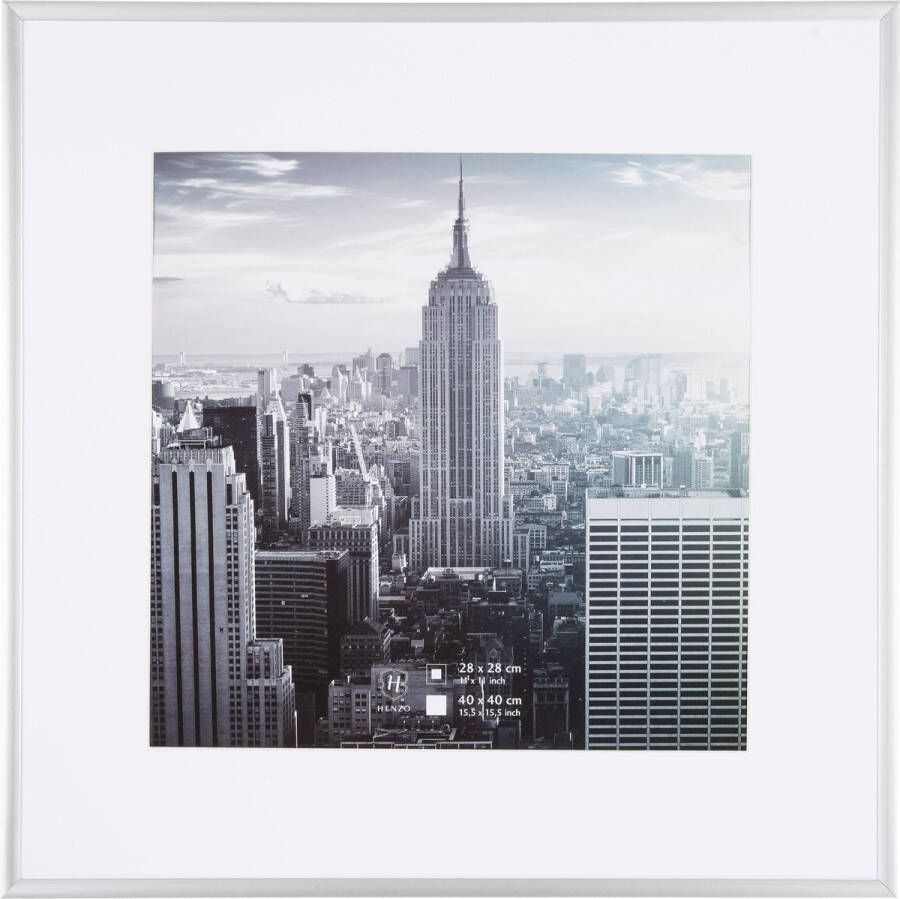 Henzo Fotolijst Manhattan Fotomaat 40x40 cm Zilver