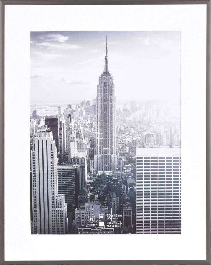 Henzo Fotolijst Manhattan Fotomaat 40x50 cm Donkergrijs