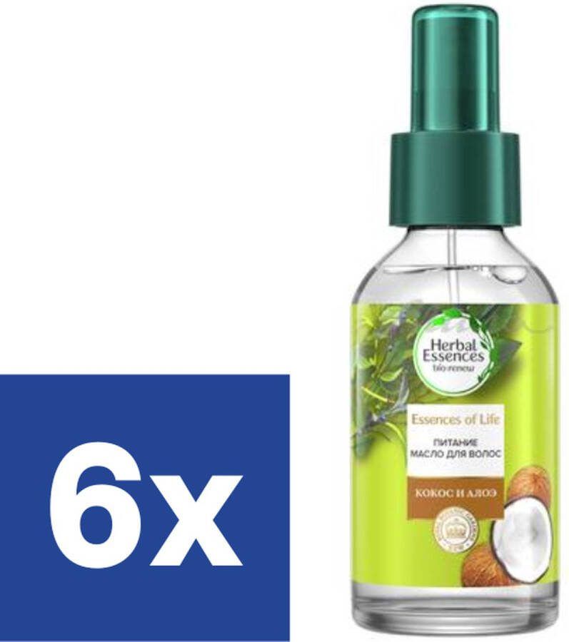 Herbal Essences Haarolie Nutrition Coconut & Aloë 6 x 100 ml