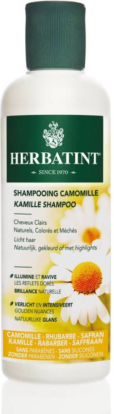 Herbatint Organic Bio Shampoo Vegan haarverzorging – Verlichtende shampoo – 260 ml Kamille
