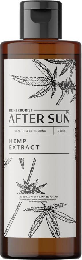 Herborist DE After Sun Cream Hemp Seed Extract + Mint Free of THC Vegan & Gluten Free Organic 200ml