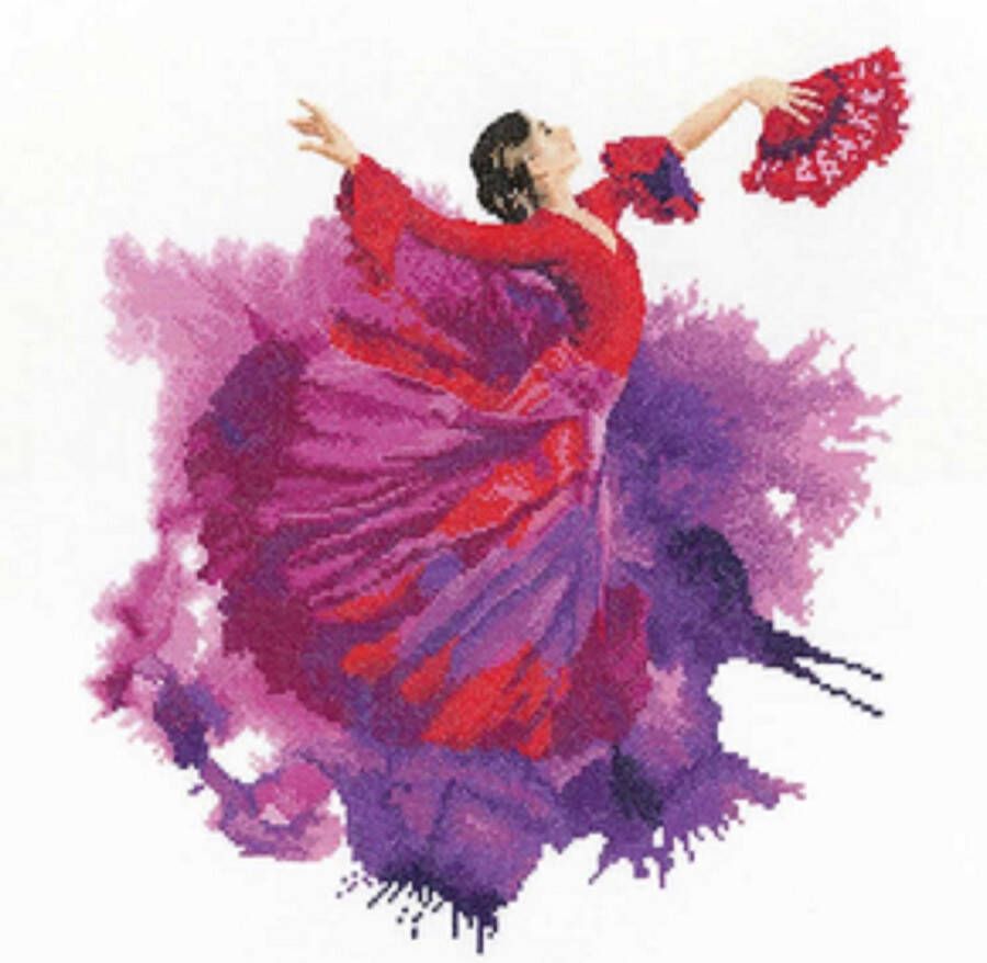 Heritage Stitchcraftt Borduurpakket Flamenco Telwerk Heritage Stitchcraft