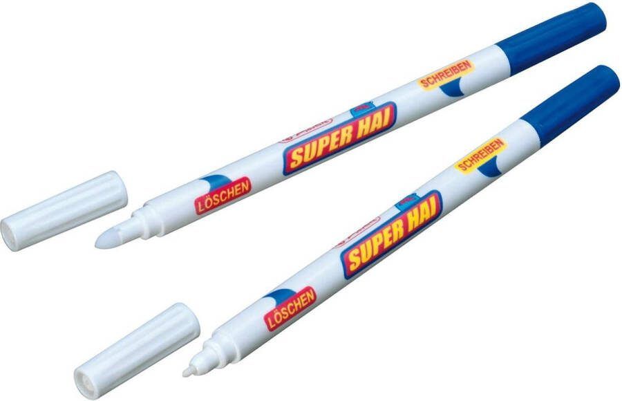 Herlitz Inktwisser 2x stuks Inktwisstift Tintenkiller Uitwisbare pen Viltstift Inktoplosser Vulpen inktverwijderaar inktwisser met pen vulpen wisser XL