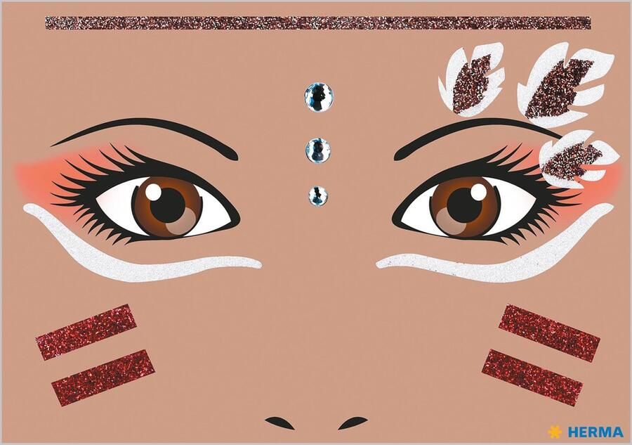 Herma Face Art Decor Gezicht Sticker- Indiaan 15316