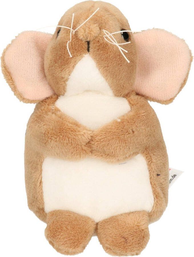 Hermann Teddy Knuffeldier Muis pluche stof premium kwaliteit knuffels bruin 11 cm muizen