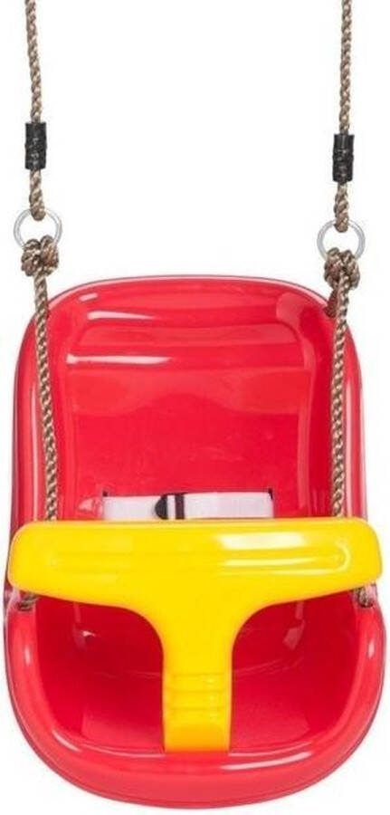 Hermic Baby Schommel Kunststof + Touw Rood