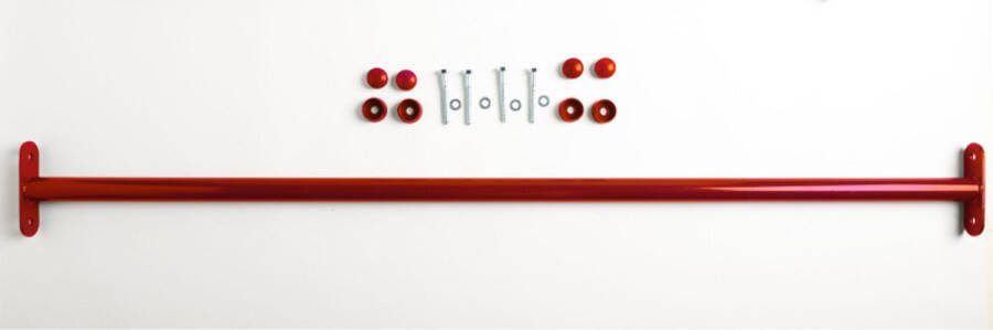 Hermic BV HERMIC metalen duikelstang tuimelrek rood 125 cm