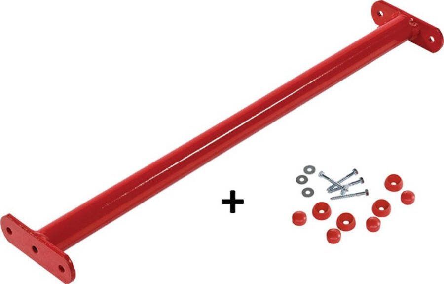 Hermic Duikelstang Rood 90cm + Bevestigingsmateriaal