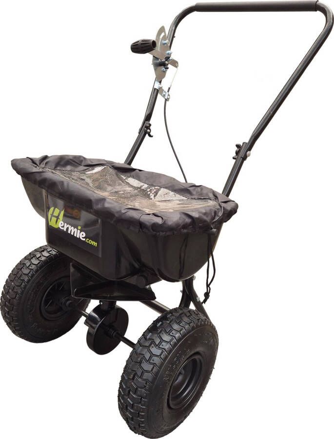Hermie Professionele meststofstrooier strooiwagen 18 liter inclusief regenhoes Ideaal voor strooien tot 500m² strooikar strooiwagen gazon strooiwagen graszaad meststof strooier strooiwagen voor zaden zout strooier