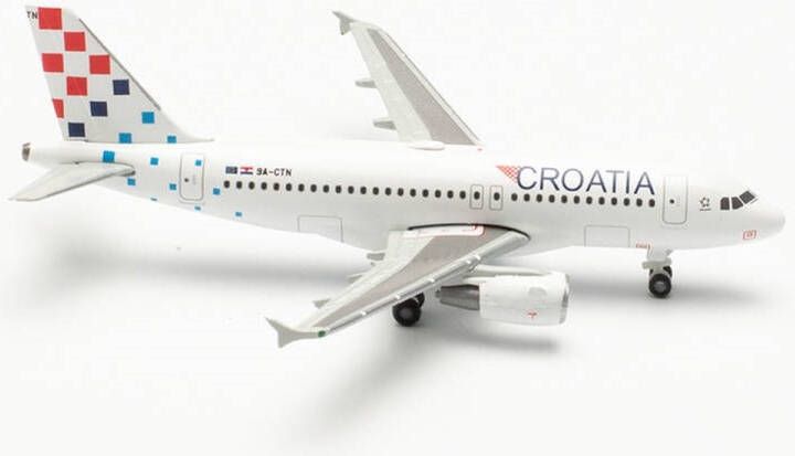 Herpa wings Herpa schaalmodel Airbus vliegtuig A319 Croatia Airlines Osijek schaal 1:500 lengte 6 8cm