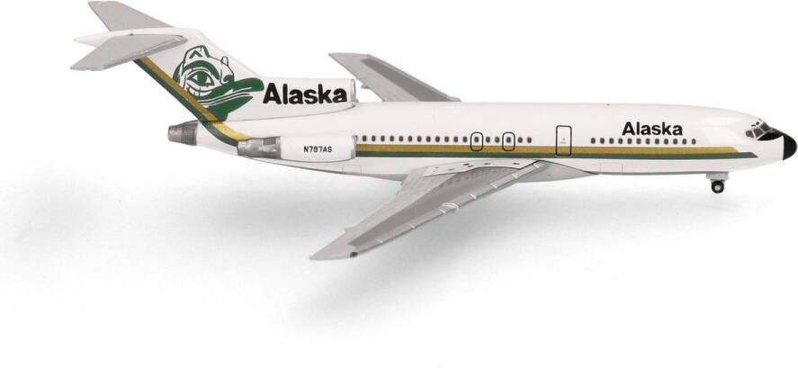 Herpa wings Herpa schaalmodel vliegtuig Boeing 727-100 Alaska Totem Pole schaal 1:500 lengte 8 1cm