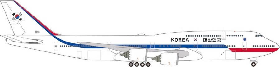 Herpa wings Herpa schaalmodel vliegtuig Boeing 747-8 BBJ South Korea Government schaal 1:500 lengte 15 3cm