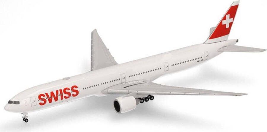 Herpa wings Schaalmodel vliegtuig Boeing 777-300ER Swiss International Air Lines HB-JNK Luzern schaal 1:500 lengte 14 8cm