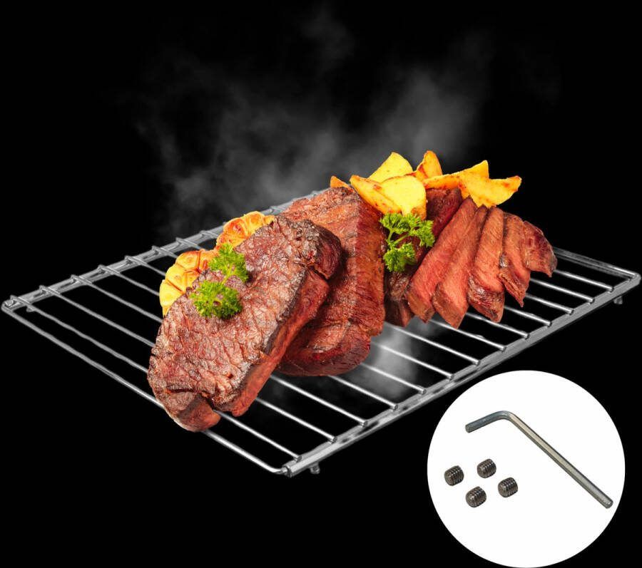 Herzberg Cooking Herzberg HG-03213: Universal Oven Baking Grid & Adjustable Coaster Rack