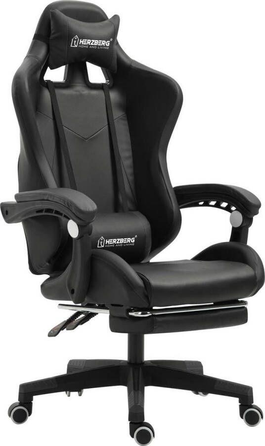 Herzberg Home & Living Herzberg HG-8080: Racing Car Style Ergonomic Gaming Chair Red