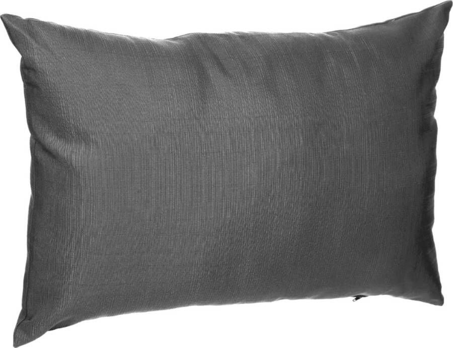 Merkloos Bank sier tuin Kussens Voor Binnen En Buiten In De Kleur Antraciet Grijs 30 X 50 X 10 Cm Tuinstoelkussens