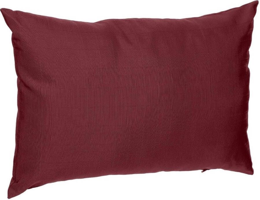 Merkloos Bank sier tuin kussens voor binnen en buiten in de kleur bordeaux rood 30 x 50 x 10 cm tuinstoelkussens