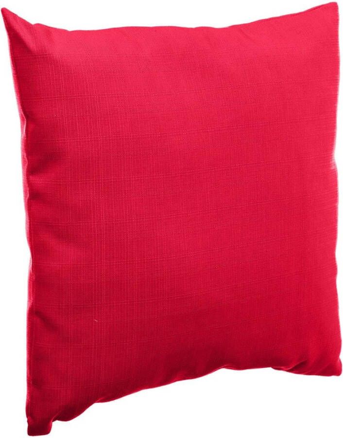 Merkloos Bank sier tuin Kussens Voor Binnen En Buiten In De Kleur Rood 40 X 40 X 10 Cm Tuinstoelkussens