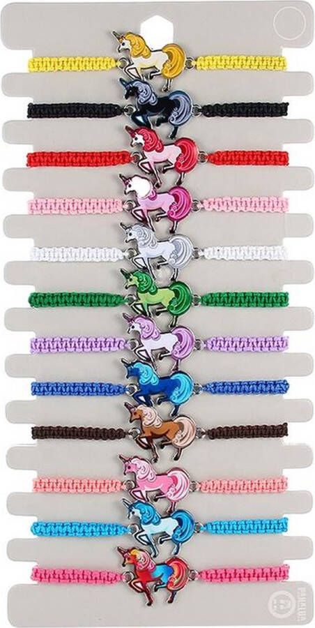 Het Betere Merk Uitdeelzakjes Traktatie Uitdeelcadeautjes Kinderen-12 x Unicorn Armband- Eenhoorn-Grabbelton Cadeautjes-Klein Speelgoed