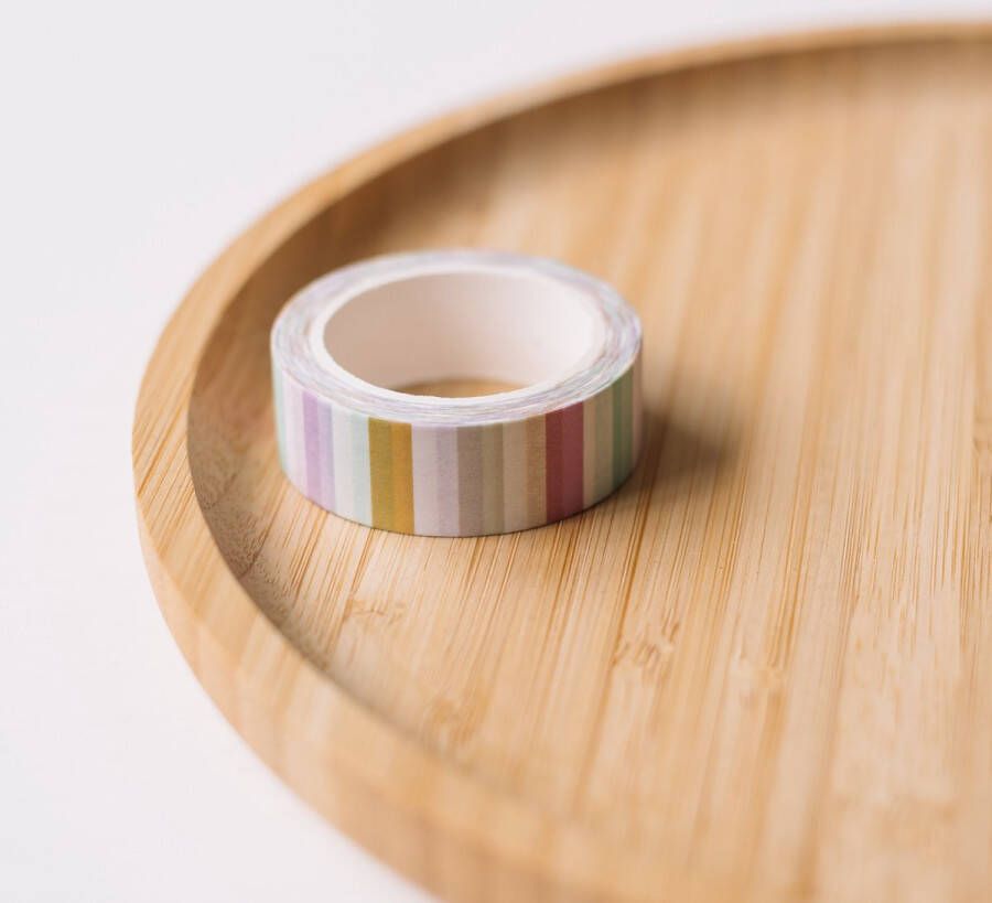 Het papierwinkeltje Washi tape Strepen Multi kleur