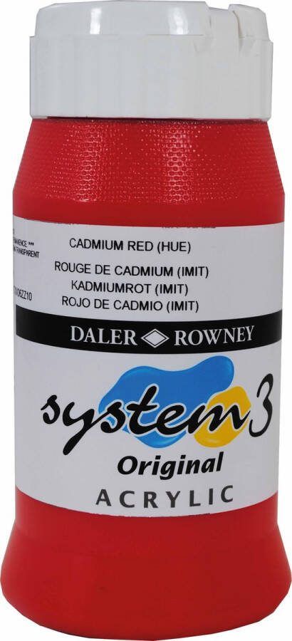 Heutink Acrylverf cadmium rood 500ml| Daler Rowney
