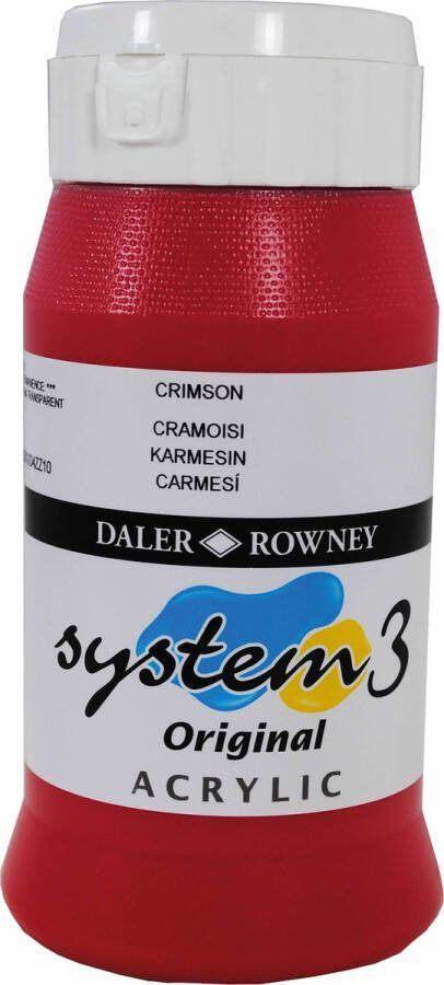 Heutink Acrylverf Crimson 500ml| Daler Rowney