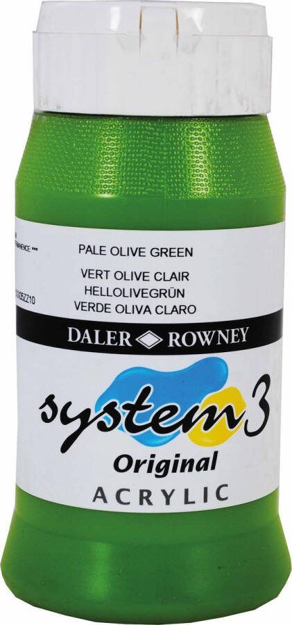 Heutink Acrylverf olijfgroen 500ml| Daler Rowney