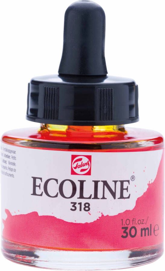 Heutink Ecoline Vloeibare waterverf 30 ml Flacon Karmijn