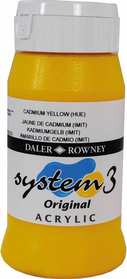 Heutink Acrylverf cadmium geel 500ml| Daler Rowney