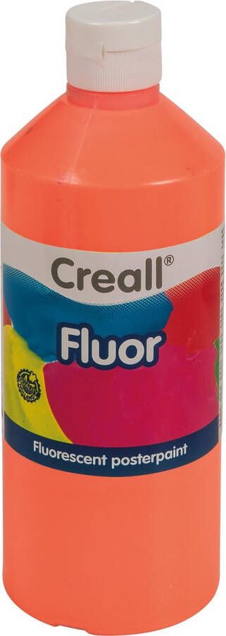 Plakkaatverf Creall Fluor Flacon Ã 500 ml Oranje