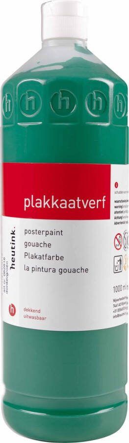 Heutink Plakkaatverf donkergroen flacon à 1000ml