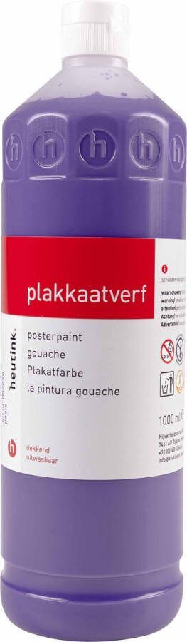 Heutink Plakkaatverf paars flacon à 1000ml