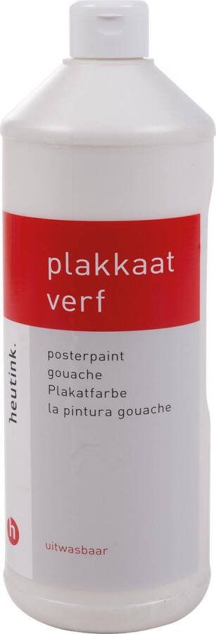 Heutink Plakkaatverf wit flacon à 1000ml