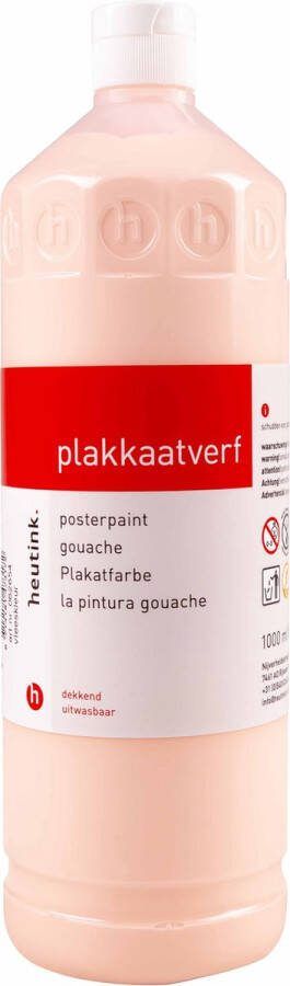 Heutink Plakkaatverf zalmroze flacon à 1000ml