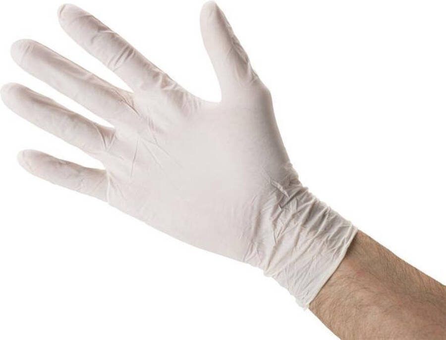 Heva latex handschoenen gepoederd XL 100 stuks
