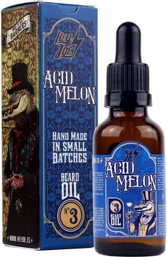 Hey Joe! Beard Oil No.3 Acid melon| Baardolie Baard Olie Beard Care Baard Verzorging