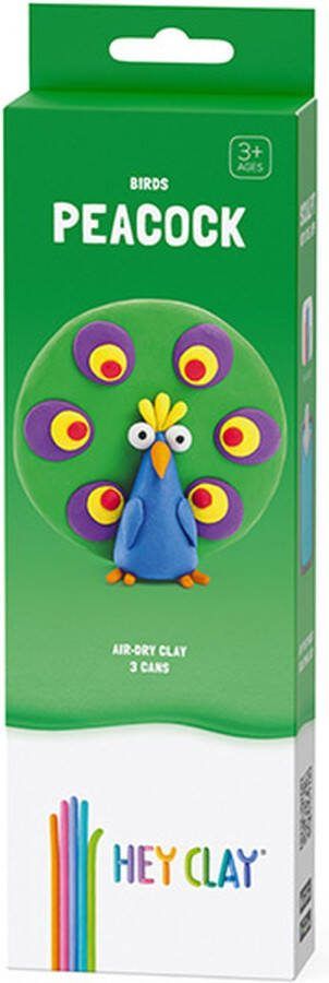 HeyClay Hey Clay boetseerklei vogel: pauw