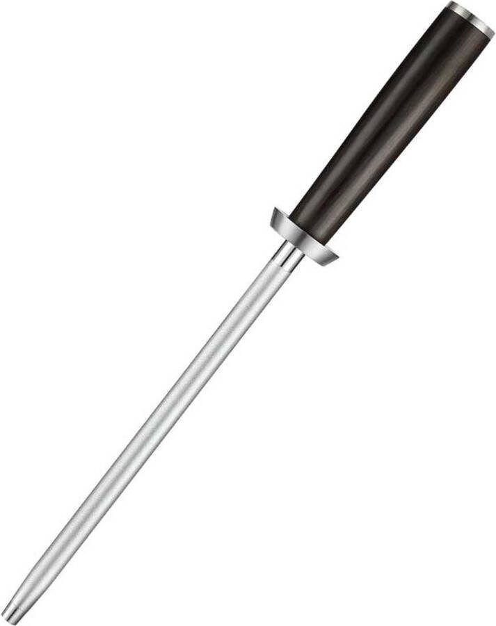 HEZHEN Professionele Aanzetstaal met diamanten coating Voor Damascus stalen messen Handvat van Ebbenhout B1Z Series