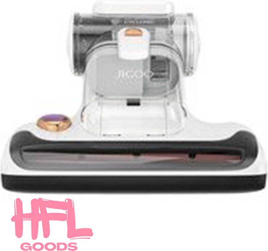 HFL Goods Bedmatrasstofzuiger Huisstofmijt Bestrijder Desinfectie Huismijt Tapijt Reiniger Trap Reiniger Bank Reiniger Handstofzuiger Auto Reiniger Bacterie Remover Mijt en Schimmel Bestrijder 700 W Wit
