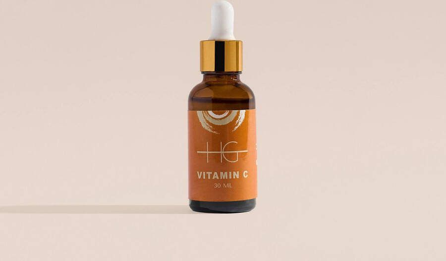 HG 7% Vitamine C Brightening Booster Serum met Niacinamide en bakuchiol Antioxidant Gezichtsserum (30 ml)